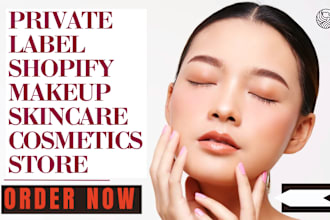 private label shopify makeup skincare cosmetics store