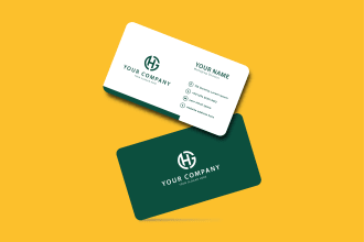 simple and proper visiting card design