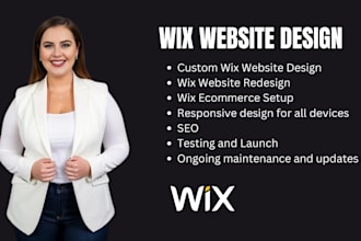 develop wix website design and wix website redesign