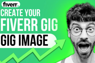 design catchy fiverr gig image thumbnail, cover