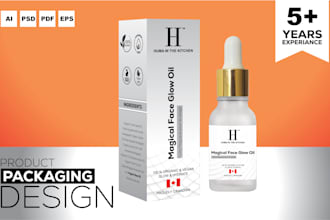 custom packaging design and label design