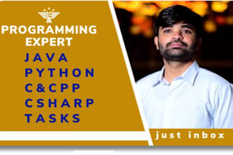 do c cpp csharp java and python programming projects or tasks