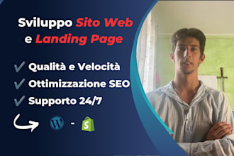 un sito web che coverte con wordpress per te