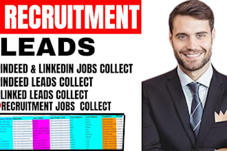 do b2b lead generation by using linkedin  recruiting  email list building