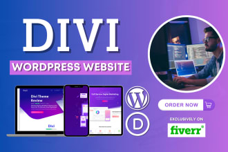 be your expert for wordpress divi theme builder and divi website customization