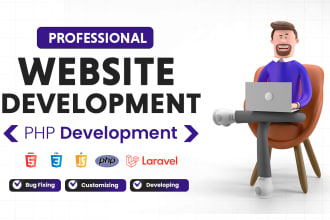 develop your website as a full stack developer