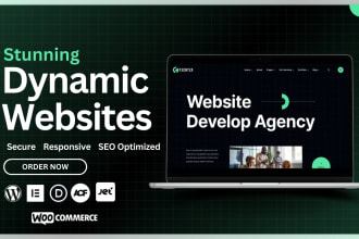 create modern wordpress website by acf, crocoblock, elementor or divi