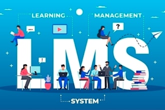 create learning management system or lms ready to work