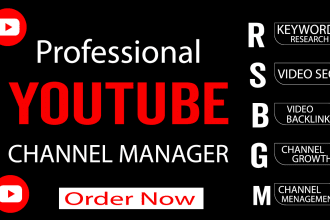 do youtube channel growth manager and best video SEO expert