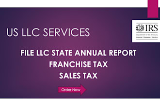 file your llc annual report, boi, franchise and sales tax