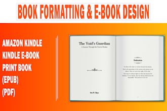 do book formatting, book design, ebook design ,book interior design