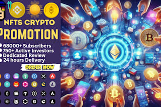 promote crypto nft blockchain project on my youtube channel