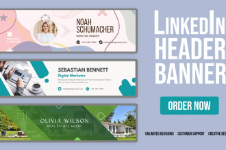 design linkedin header banner