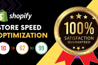 optimize shopify website or webstore and speed up using seo
