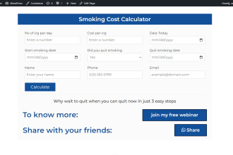 make online calculator plugin for wordpress or any website
