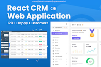 develop react CRM or custom CRM