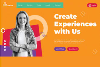 create modern captivating coaching website