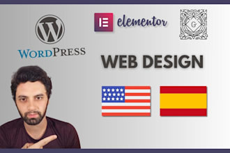 setup and design a wordpress website in english or spanish