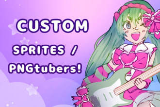 create simple visual novel sprites or pngtubers