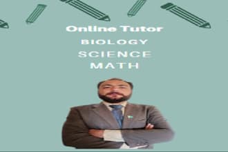 be your online science, biology and math tutor