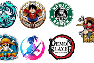 create custom pokemon logo for streaming, anime style mascot