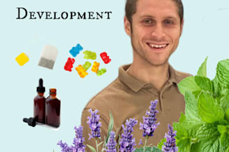develop a custom herbal supplement formula with dosing and batch sheet