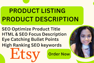 optimize your etsy product listing and etsy titles tags for seo