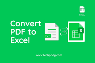 convert  pdf to excel