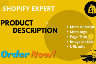 write magnificent shopify product descriptions with SEO titles