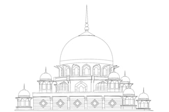 draw line art sketches of your house or any building