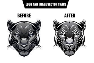 high quality vector trace or recreate your logo and image convert into vector