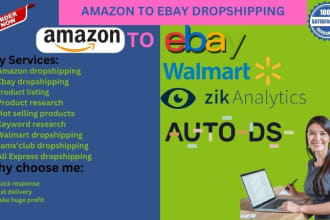 do amazon,aliexpress,walmart to ebay dropshipping