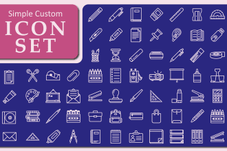 create simple custom icon set