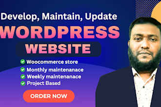 provide wordpress website maintenance woocommerce support