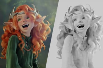 convert recreate ai image to 3d model character nft