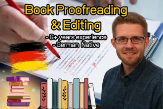 proofread and edit your german book, ebook or novel