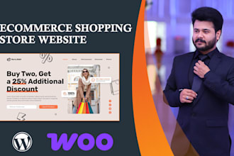 create ecommerce shopping store wordpress website