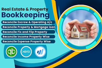 bookkeep rental property and real estate finance in quickboooks, xero and wave