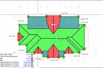 do roofing takeoff and prepare detailed estimation boq