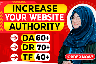 increase trust flow tf 40 with high do follow websites backlink