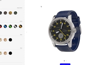 customize and configure your 2d 3d watch on kickflip, zakeke shopify pod