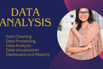 do data analysis and visualization with python also report writting