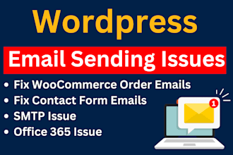 fix wordpress issues, wordpress email issues, and woocommerce errors