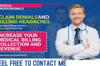 manage billing, account receivable, follow up, payment posting