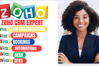 setup and customize zoho crm zoho books zoho one zoho campaigns zoho sites
