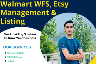 manage your tiktok, shopify, amazon, ebay, etsy, and walmart store