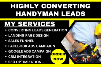 generate handyman hvac electrician painting plumbing roofing construction leads