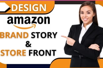 create a professional amazon storefront and brand story