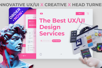 do UI UX website design and mobile app UI UX design