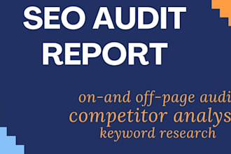 do comprehensive seo audit competitor analyses and technical error fixing